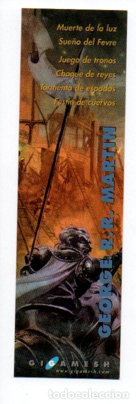 Coleccionismo Marcap&aacute;ginas: MARCAPAGINAS, FESTIN DE CUERVOS. GEORGE R. R. MARTIN. GIGAMESH.
