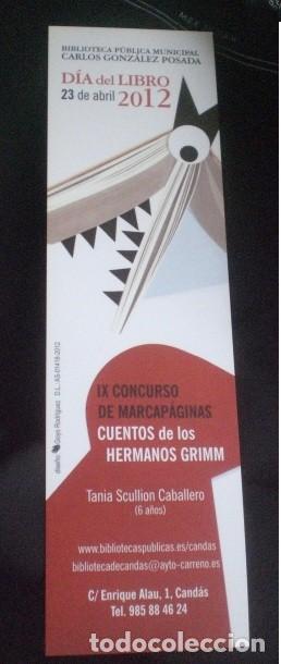 Coleccionismo Marcap&aacute;ginas: marcapaginas dia libro 2012