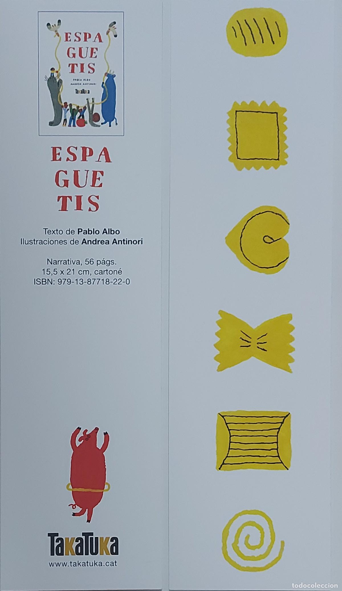 Coleccionismo Marcap&aacute;ginas: MARCAP&Aacute;GINAS - TAKATUKA - ESPAGUETIS
