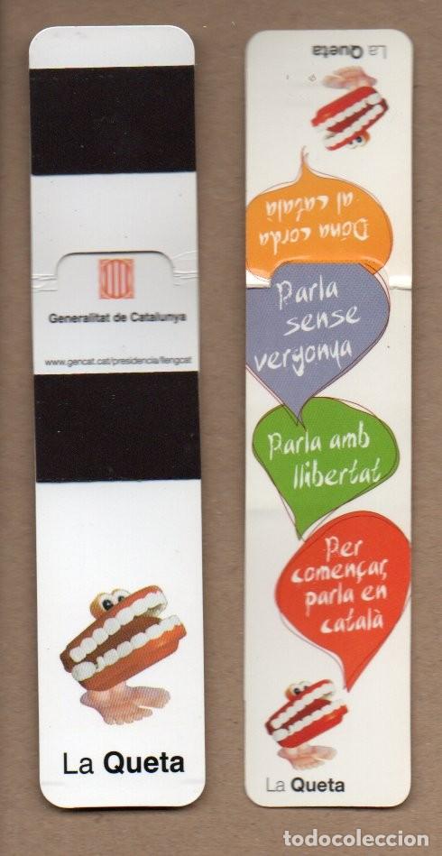 Coleccionismo Marcap&aacute;ginas: MARCAPAGINAS CON IM&Aacute;N, LA QUETA - DONA CORDA AL CATAL&Agrave;. (1)