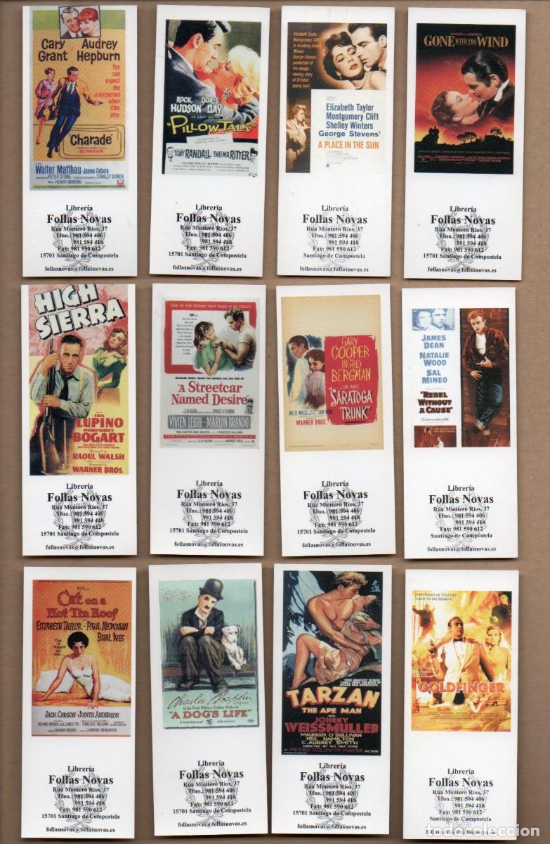 Coleccionismo Marcap&aacute;ginas: 12 MARCAPAGINAS, SERIE DE CINE (PELICULAS Y ACTORES) EDITORIAL FOLLAS NOVAS.