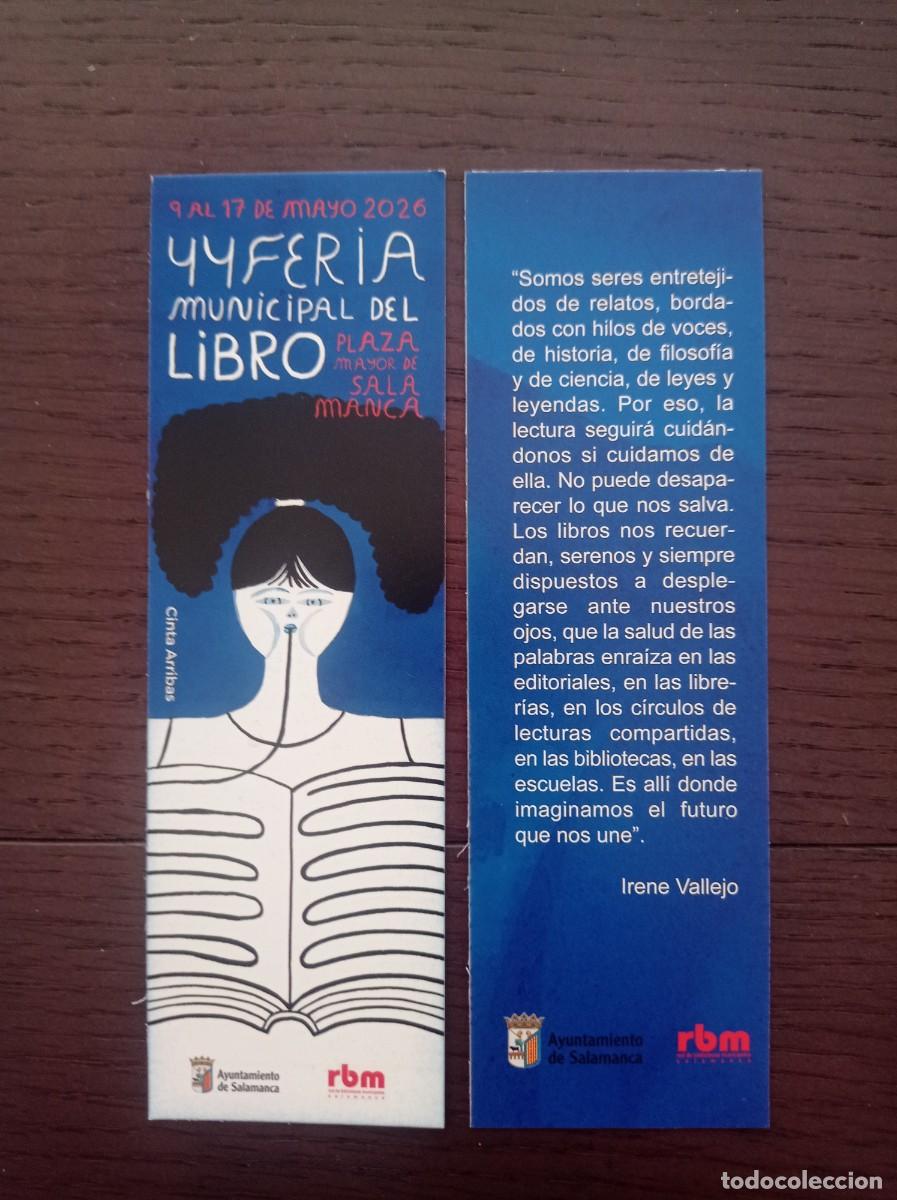 Coleccionismo Marcap&aacute;ginas: MARCAP&Aacute;GINAS. 44 FERIA MUNICIPAL DEL LIBRO. SALAMANCA. MAYO 2026