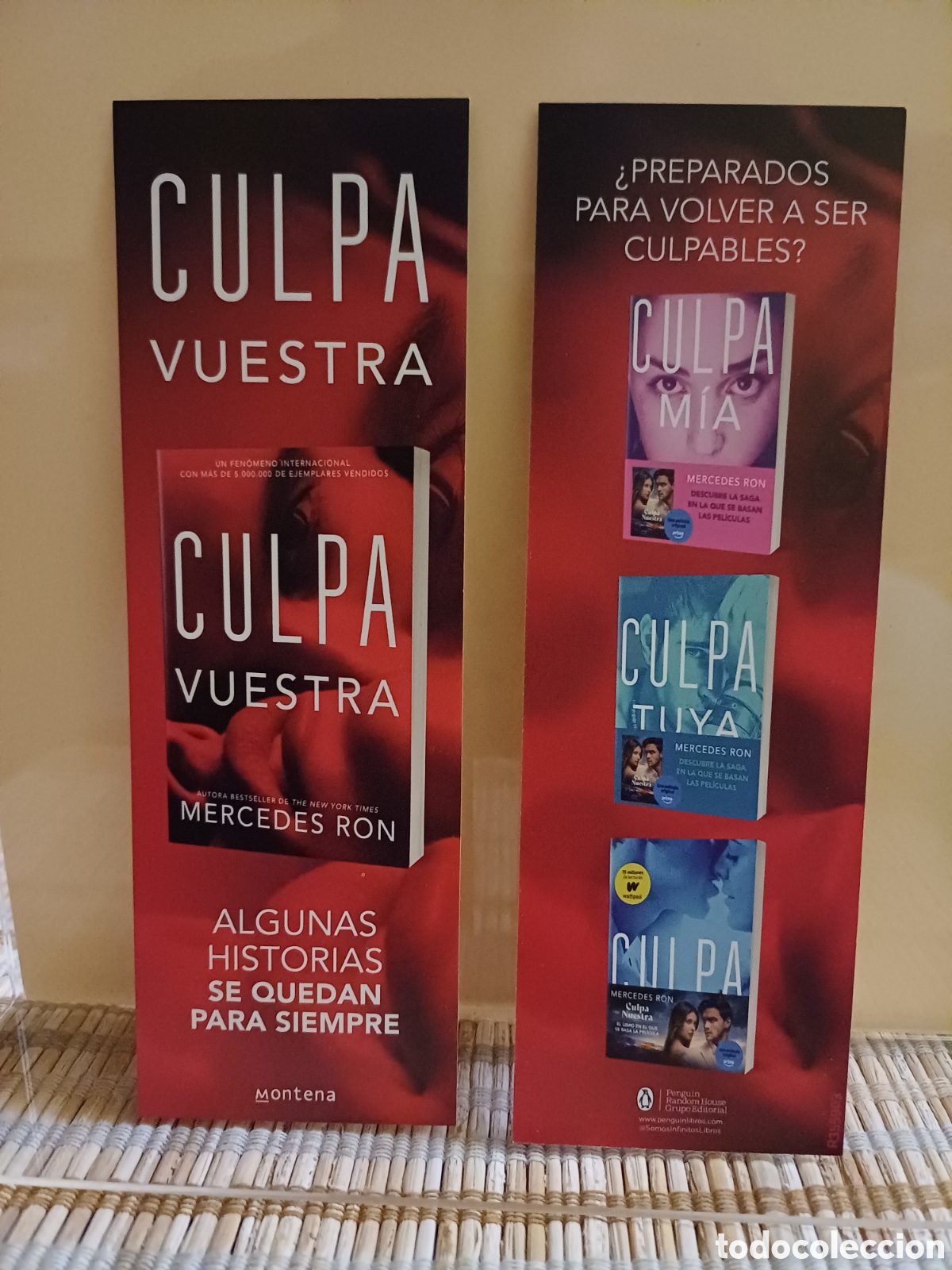 Coleccionismo marcap&aacute;ginas: Marcap&aacute;ginas Culpa Vuestra - Foto 1