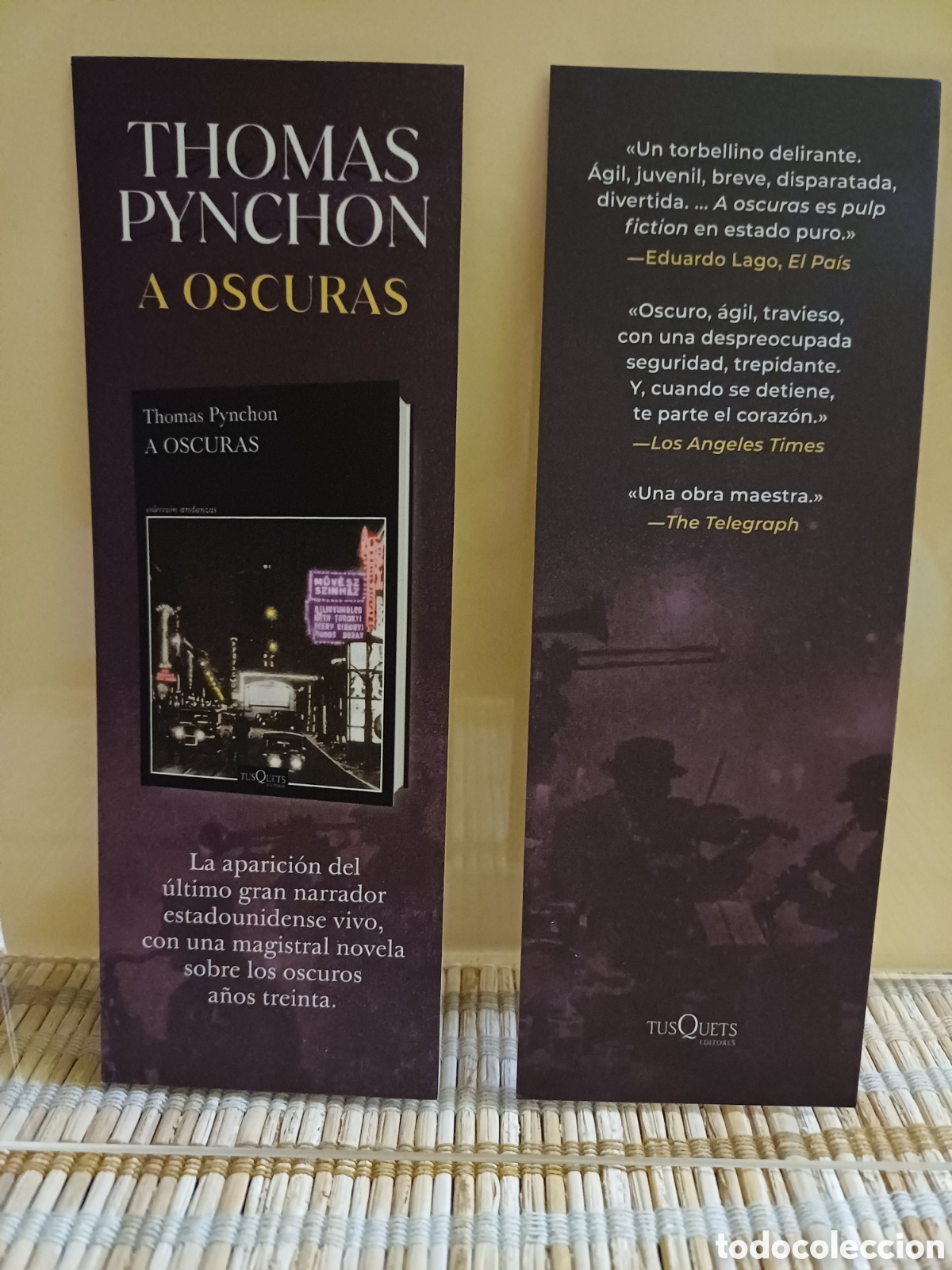 Coleccionismo Marcap&aacute;ginas: Marcap&aacute;ginas A Oscuras