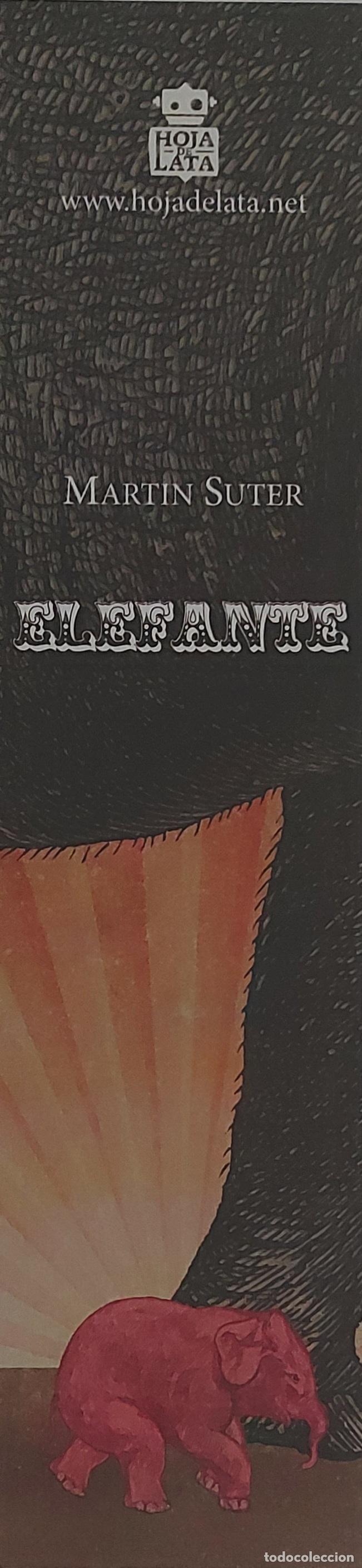 Collectables Bookmark: MARCAPAGINAS - HOJA DE LATA - MARTIN SUTER - ELEFANTE