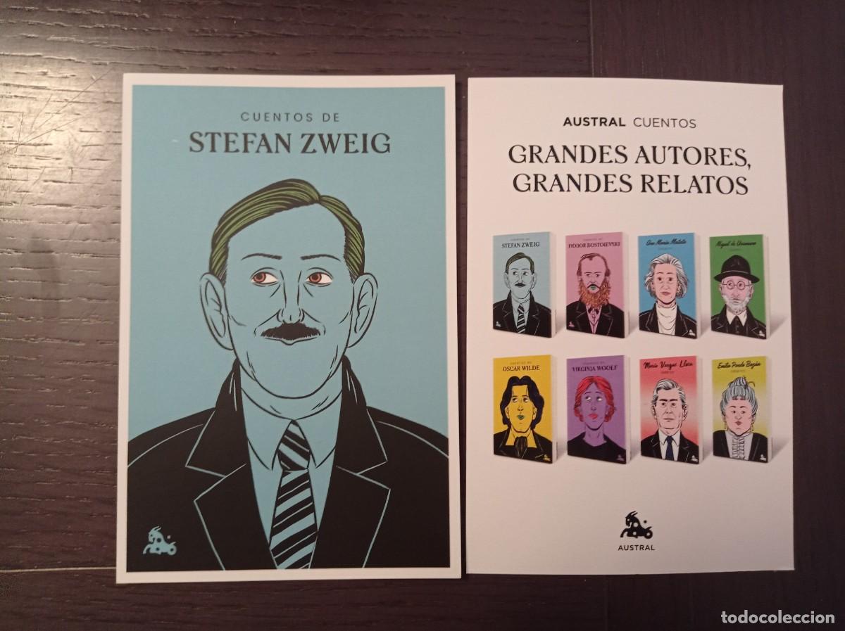 Coleccionismo Marcap&aacute;ginas: MARCAP&Aacute;GINAS. TAMA&Ntilde;O POSTAL. AUSTRAL CUENTOS. STEFAN ZWEIG
