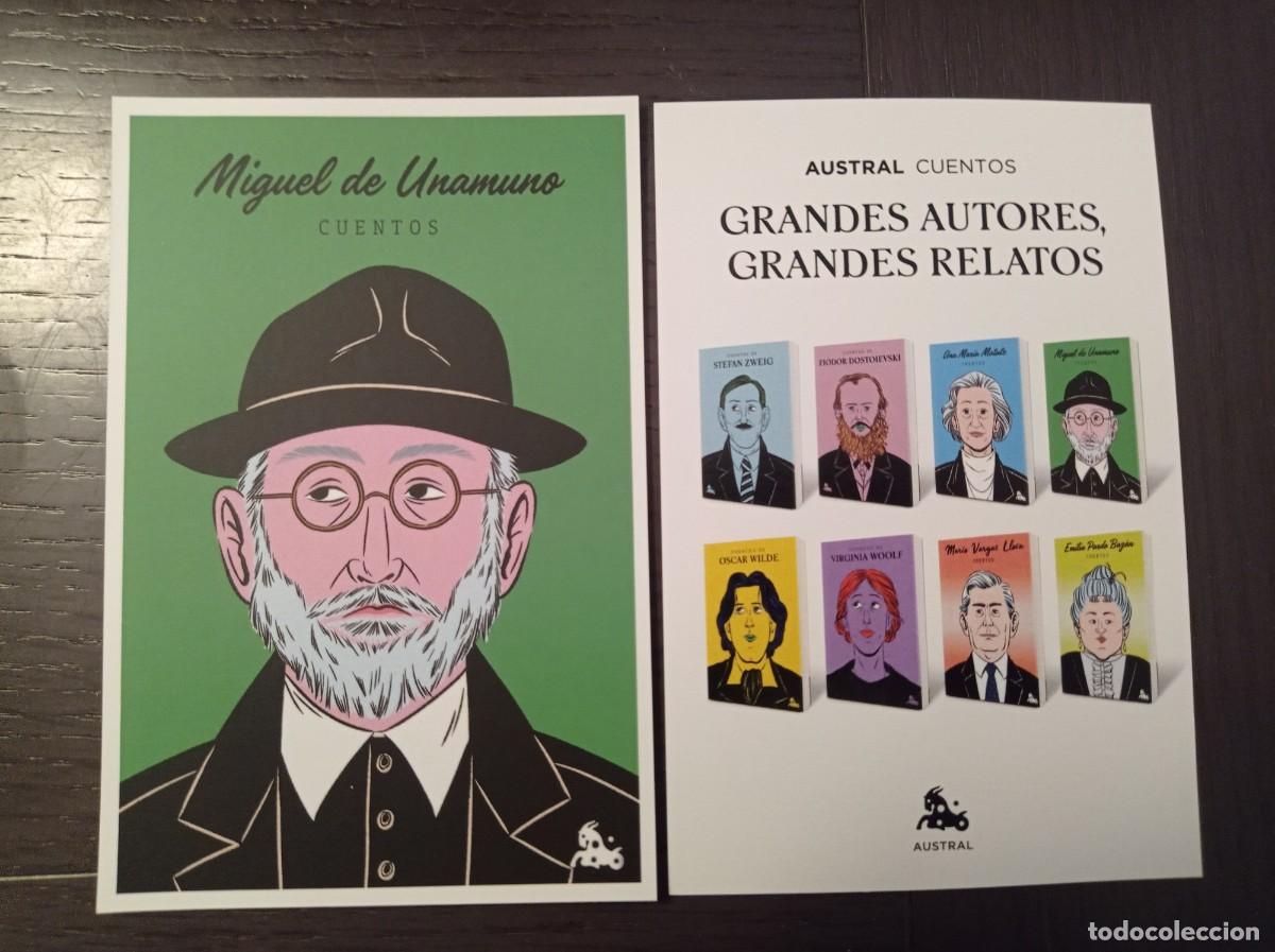 Coleccionismo Marcap&aacute;ginas: MARCAP&Aacute;GINAS. TAMA&Ntilde;O POSTAL. AUSTRAL CUENTOS. MIGUEL DE UNAMUNO