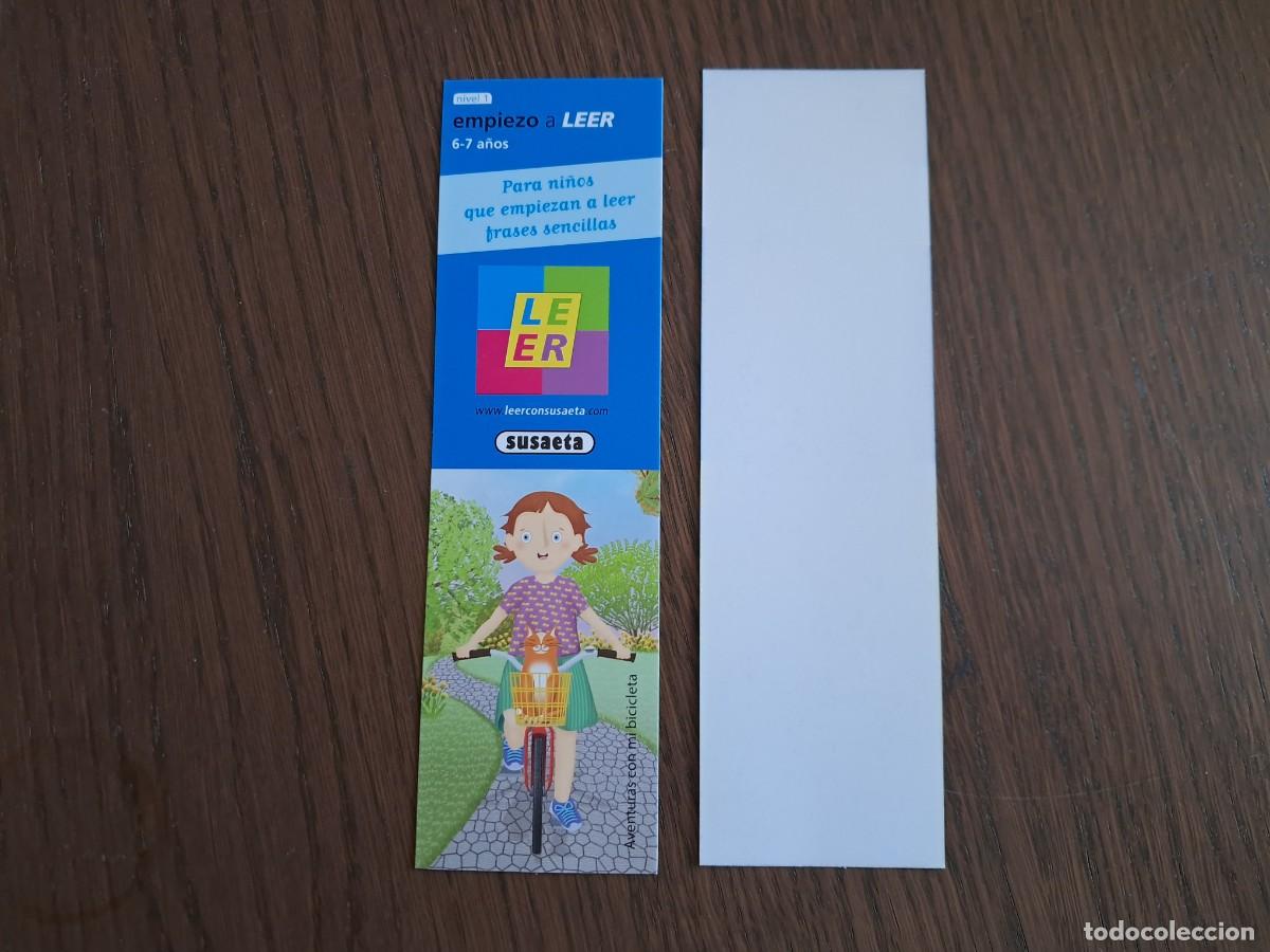 Coleccionismo Marcap&aacute;ginas: marcap&aacute;ginas, punto de libro, Susaeta, aventuras con bicicleta, empiezo a leer 6-7 a&ntilde;os.