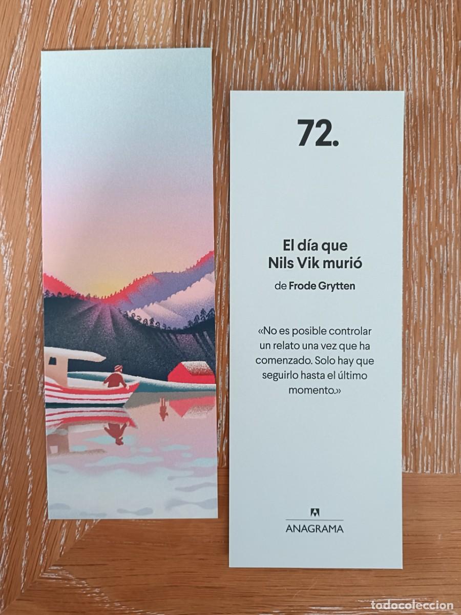 Coleccionismo Marcap&aacute;ginas: MARCAP&Aacute;GINAS - ANAGRAMA N&ordm; 72 - EL D&Iacute;A QUE NILS VIK MURI&Oacute; - FRODE GRYTTEN