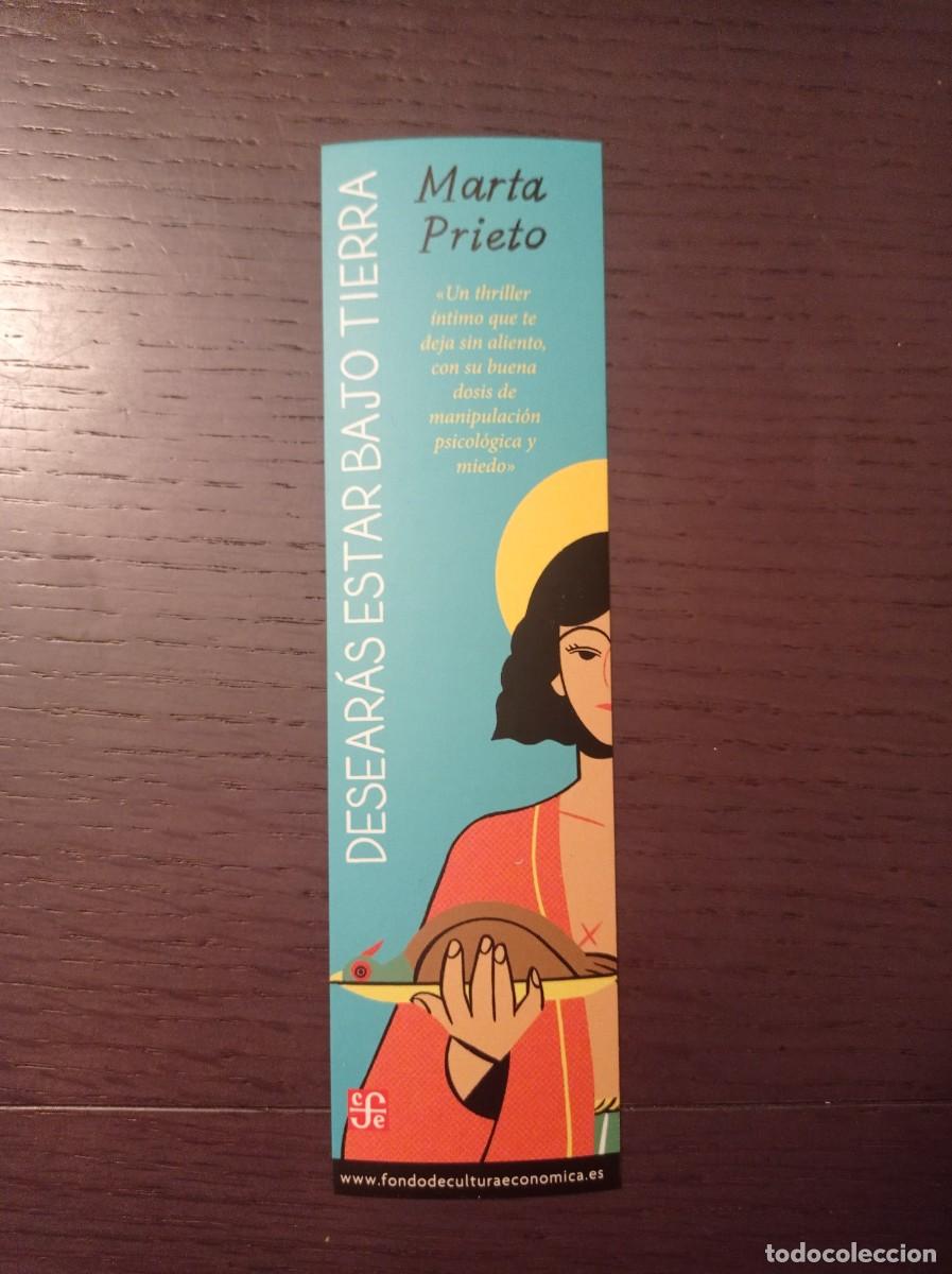Coleccionismo Marcap&aacute;ginas: MARCAP&Aacute;GINAS. FONDO DE CULTURA ECON&Oacute;MICA. MARTA PRIETO. DESAR&Aacute;S ESTAR BAJO TIERRA