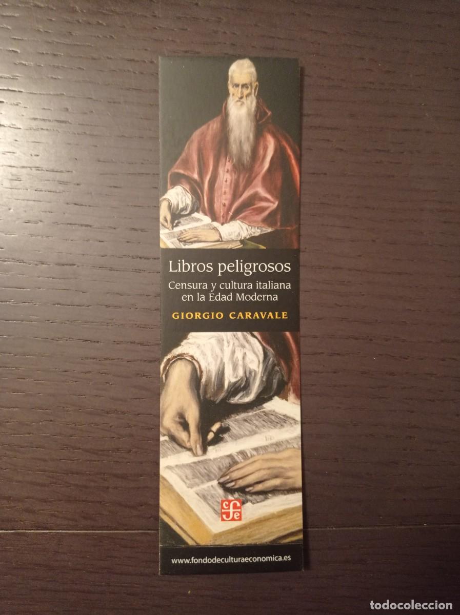 Coleccionismo Marcap&aacute;ginas: MARCAP&Aacute;GINAS. FONDO DE CULTURA ECON&Oacute;MICA. GIORGIO CARAVALE. LIBROS PELIGROSOS