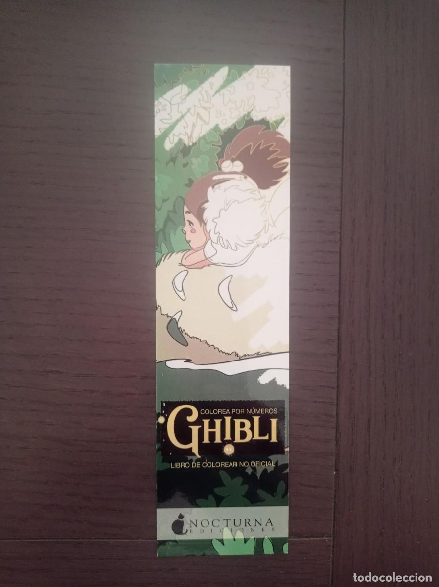 Coleccionismo Marcap&aacute;ginas: MARCAP&Aacute;GINAS. NOCTURNA EDICIONES. GHIBLI. COLOREA POR N&Uacute;MEROS
