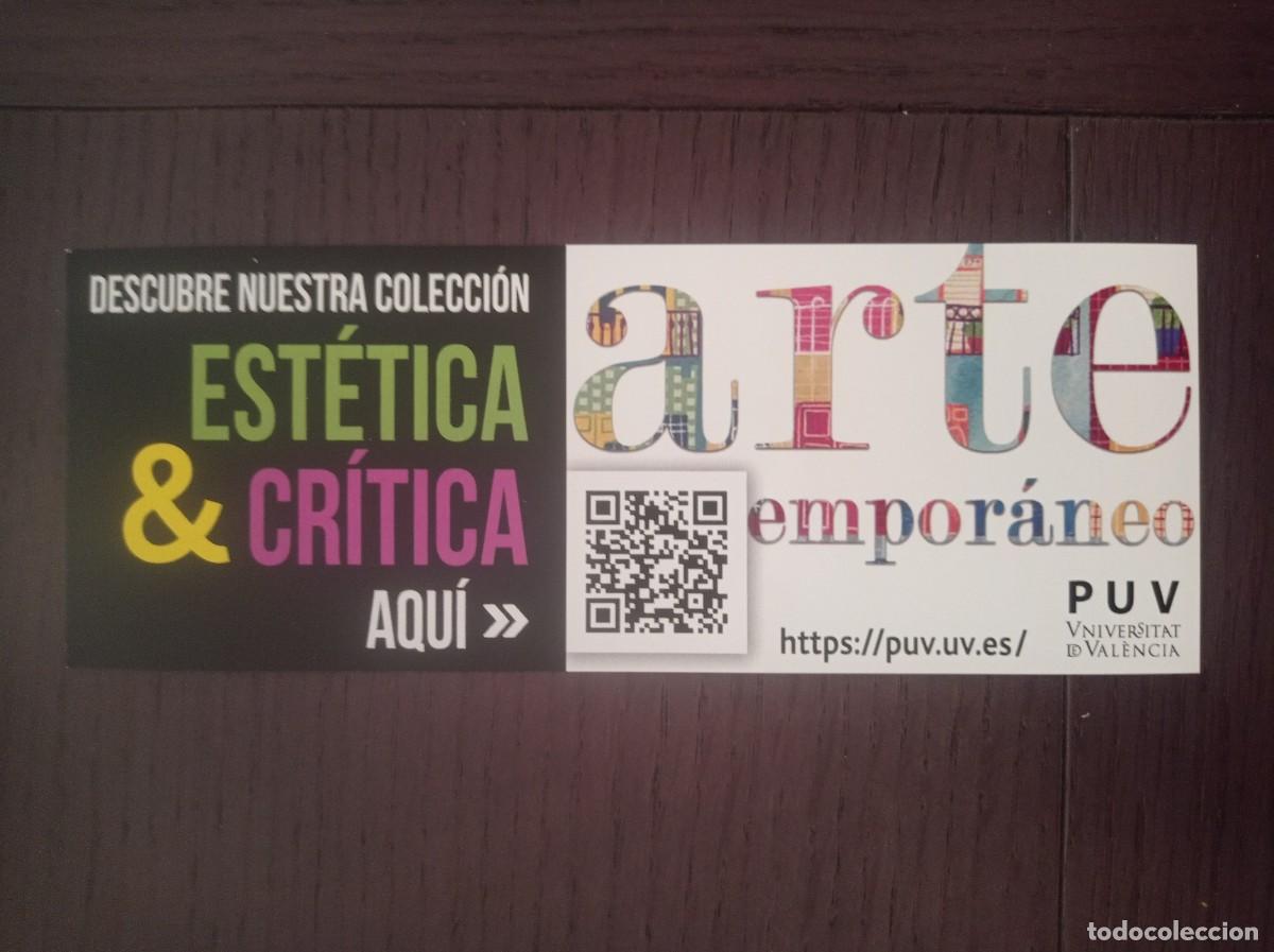Coleccionismo Marcap&aacute;ginas: MARCAP&Aacute;GINAS. PUV UNIVERSITAT DE VALENCIA. EST&Eacute;TICA & CR&Iacute;TICA
