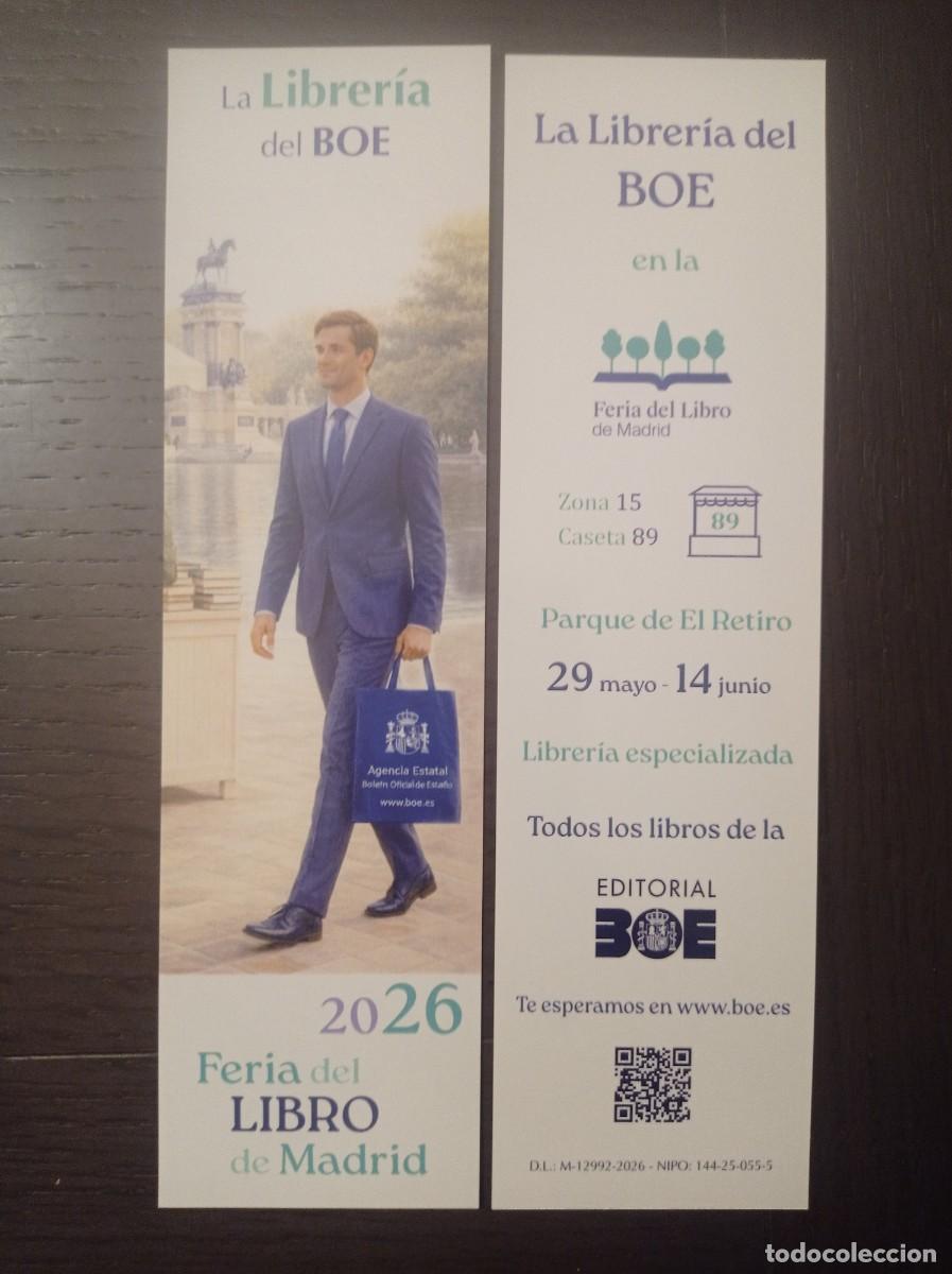 Coleccionismo Marcap&aacute;ginas: MARCAP&Aacute;GINAS. LA LIBRER&Iacute;A DEL BOE. FERIA DEL LIBRO DE MADRID 2026