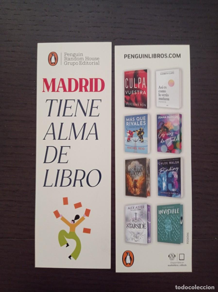 Coleccionismo Marcap&aacute;ginas: MARCAP&Aacute;GINAS. PENGUIN RANDOM HOUSE. MADRID TIENE ALMA DE LIBRO. MODELO 2