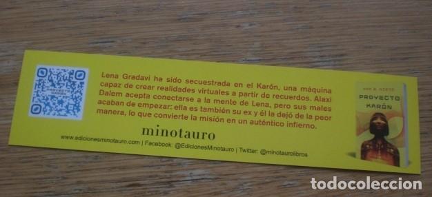 Coleccionismo marcap&aacute;ginas: marcap&aacute;ginas proyecto Kar&oacute;n, editorial Minotauro - Foto 2