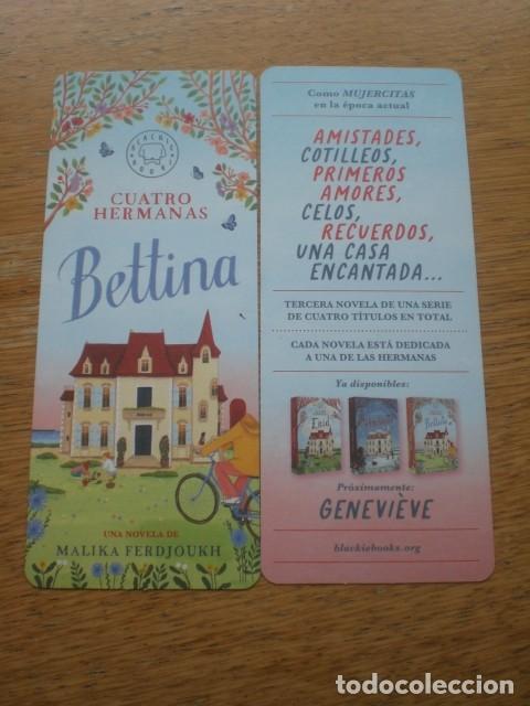 Coleccionismo Marcap&aacute;ginas: marcap&aacute;ginas Bettina cuatro hermanas, editorial Blackie Books