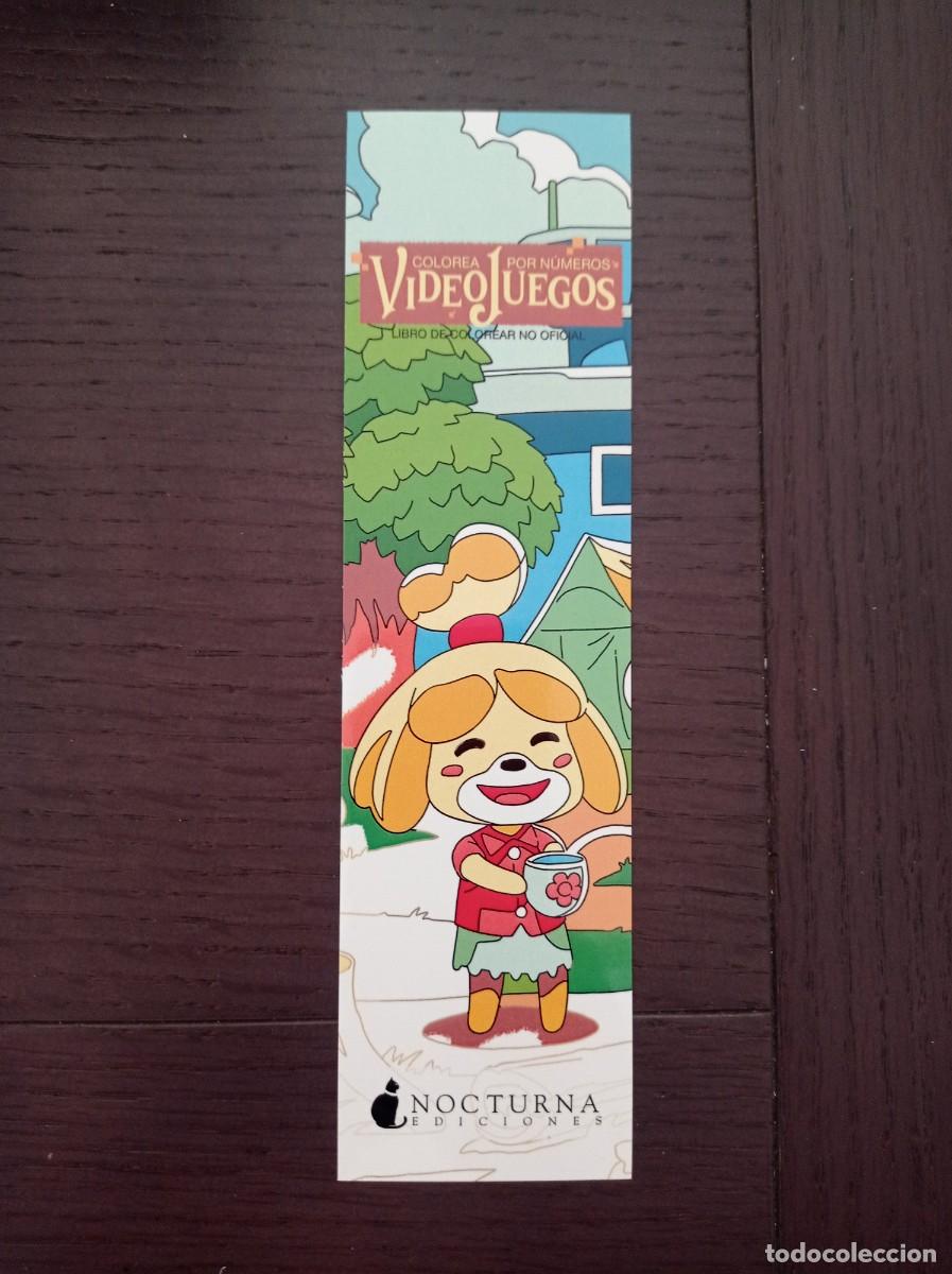 Coleccionismo Marcap&aacute;ginas: MARCAP&Aacute;GINAS. NOCTURNA EDICIONES. COLOREA POR N&Uacute;MEROS. VIDEOJUEGOS