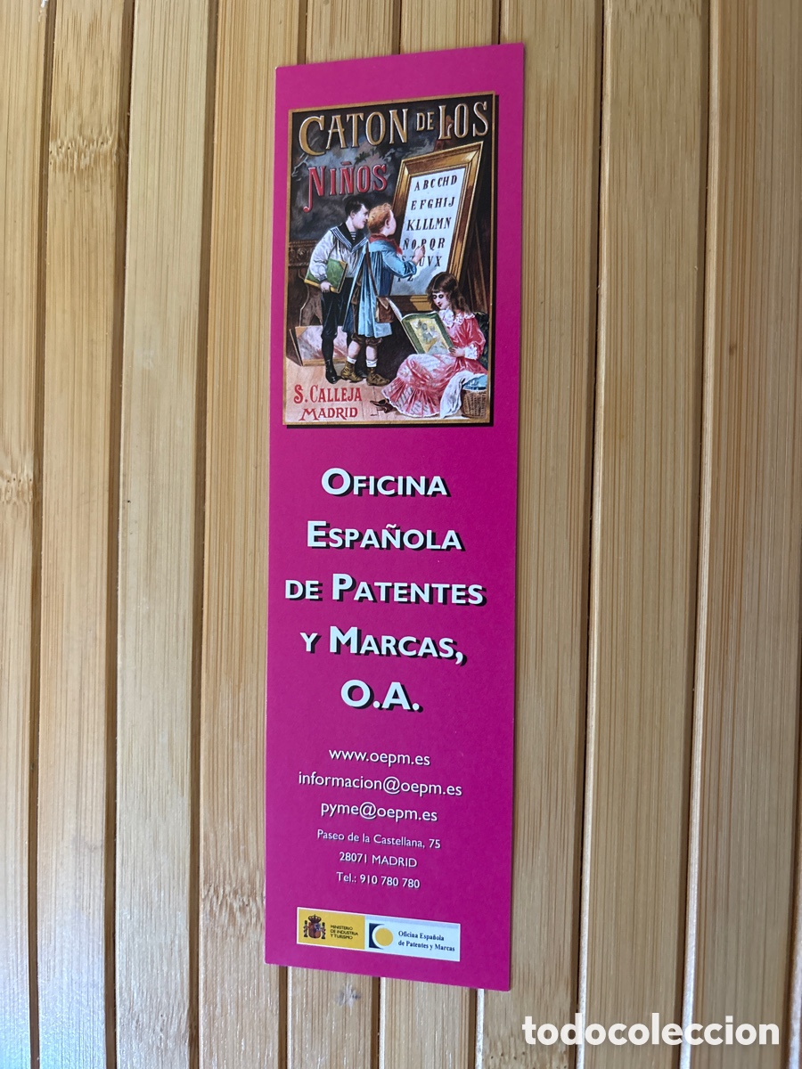 Coleccionismo Marcap&aacute;ginas: Marcap&aacute;ginas Cat&oacute;n de los ni&ntilde;os. Oficina Espa&ntilde;ola de patentes y marcas. ASM