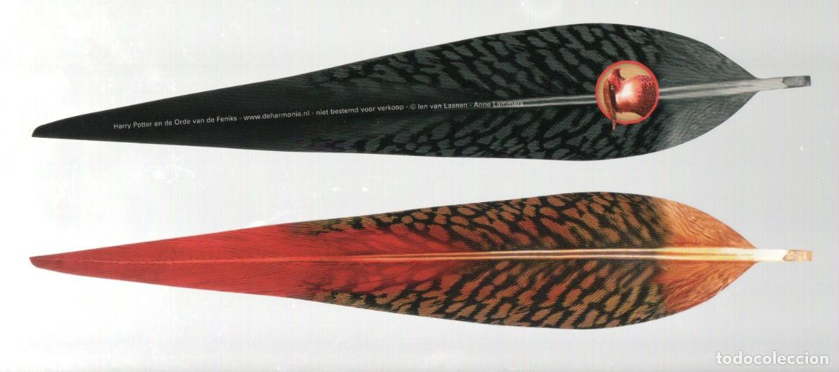 Coleccionismo Marcap&aacute;ginas: MARCAPAGINAS TROQUELADO, PLUMA. HARRY POTTER Y LA ORDEN DEL FENIX. RARO Y DIFICIL.