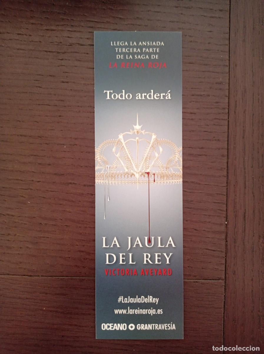 Coleccionismo Marcap&aacute;ginas: MARCAP&Aacute;GINAS. OC&Eacute;ANO. GRAN TRAVES&Iacute;A. VICTORIA AVEYARD. LA JAULA DEL REY