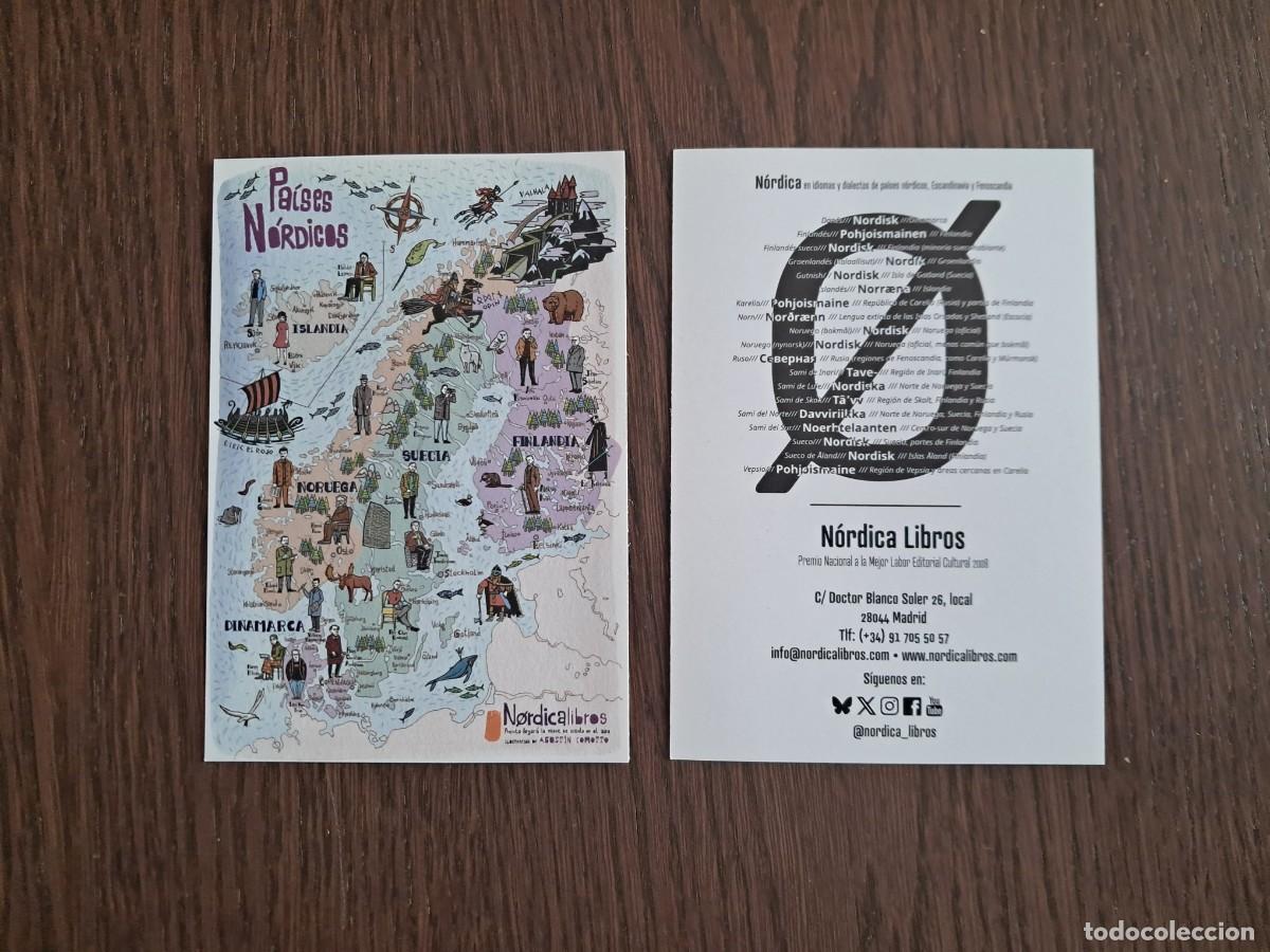 Coleccionismo Marcap&aacute;ginas: marcap&aacute;ginas, punto de libro, mapa paises n&oacute;rdicos. N&oacute;rdica libros.