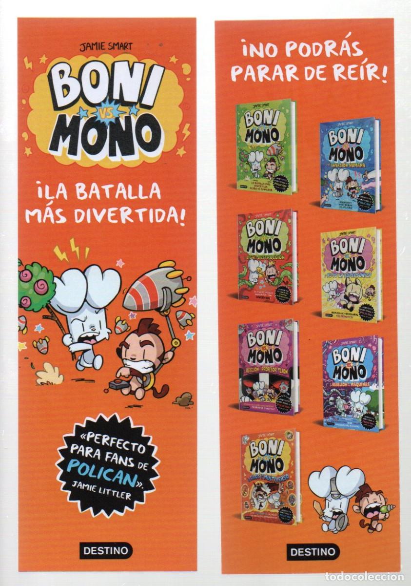 Coleccionismo Marcap&aacute;ginas: MARCAPAGINAS, BONI VS. MONO. JAIME SMART. DESTINO.