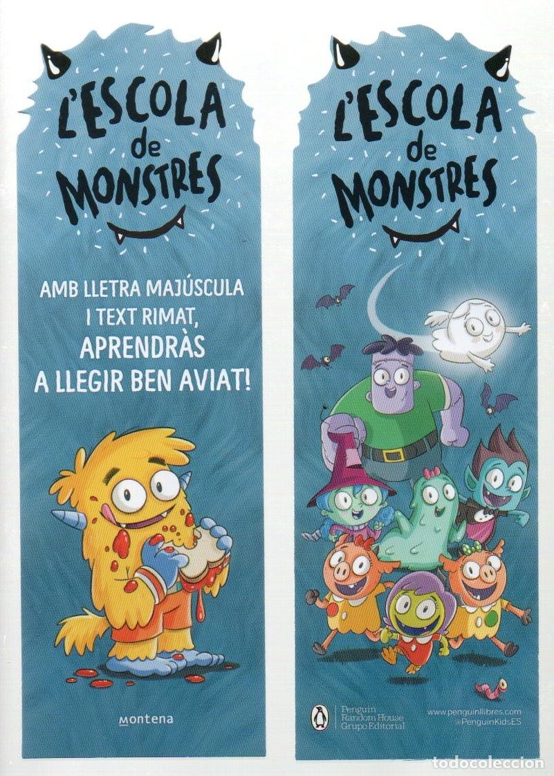 Coleccionismo Marcap&aacute;ginas: MARCAPAGINAS TROQUELADO, L'ESCOLA DE MONSTRES. MONTENA.