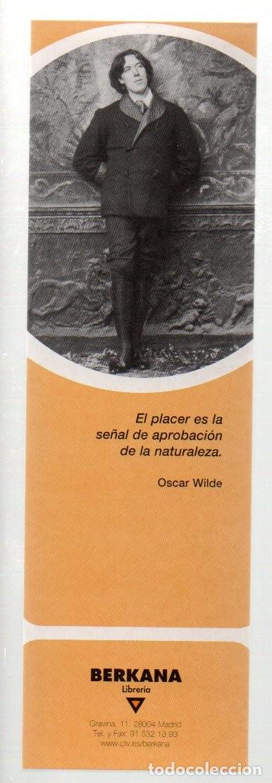 Coleccionismo Marcap&aacute;ginas: MARCAPAGINAS, LIBRERIA BERKANA. OSCAR WILDE