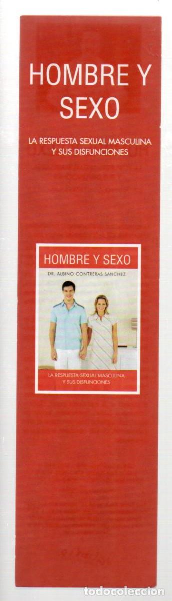 Coleccionismo Marcap&aacute;ginas: MARCAPAGINAS, HOMBRE Y SEXO. DR. ALBINOCONTRERAS SANCHEZ. PALIBRIO.