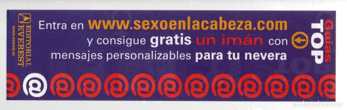 Coleccionismo Marcap&aacute;ginas: MARCAPAGINAS, SEXO EN LA CABEZA. GUIAS TOP. EDITORIAL EVEREST.