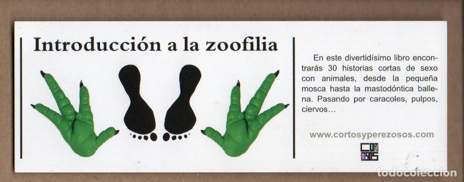 Coleccionismo Marcap&aacute;ginas: MARCAPAGINAS, INTRODUCCION A LA ZOOFILIA. CORTOS Y PEREZOSOS.
