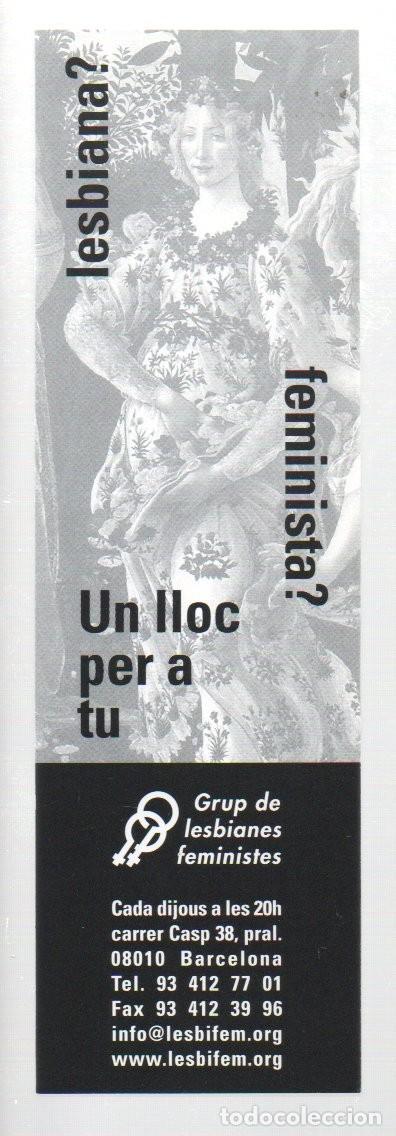 Coleccionismo Marcap&aacute;ginas: MARCAPAGINAS, UN LLOC PER A TU. GRUP DE LESBIANES FEMINISTES.