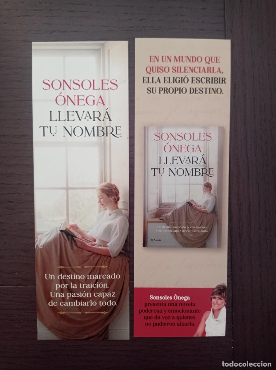 Coleccionismo Marcap&aacute;ginas: MARCAP&Aacute;GINAS. PLANETA. SONSOLES &Oacute;NEGA. LLEVAR&Aacute; TU NOMBRE