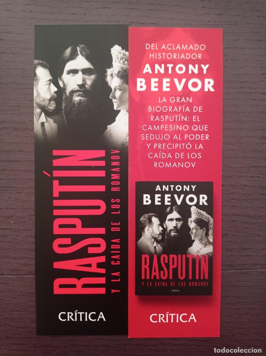 Collezionismo Segnalibri: MARCAP&Aacute;GINAS. CR&Iacute;TICA. ANTONY BEEVOR. RASPUT&Iacute;N Y LA CA&Iacute;DA DE LOS ROMANOV