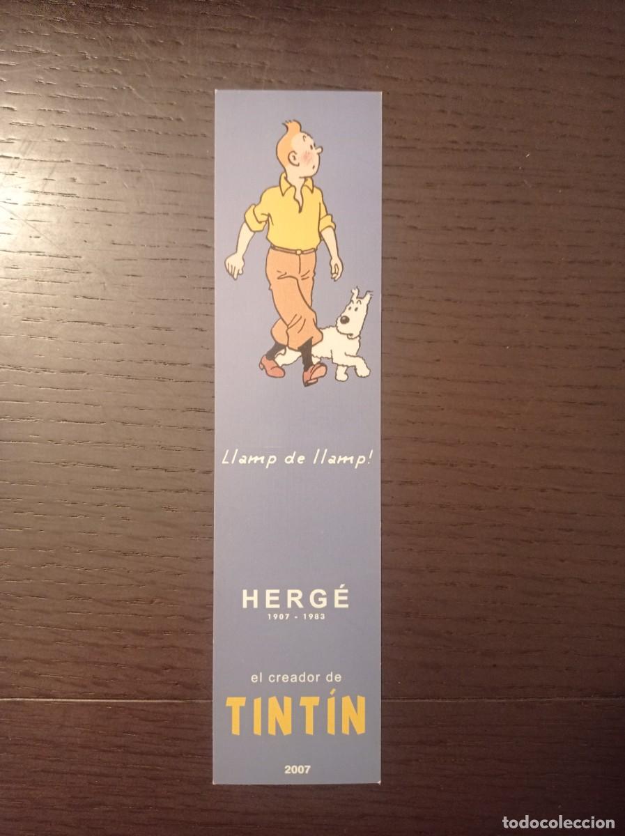 Coleccionismo Marcap&aacute;ginas: MARCAP&Aacute;GINAS. BIBLIOTECA MUNICIPAL JOAN VINYOLI. HERGE. EL CREADOR DE TINTIN