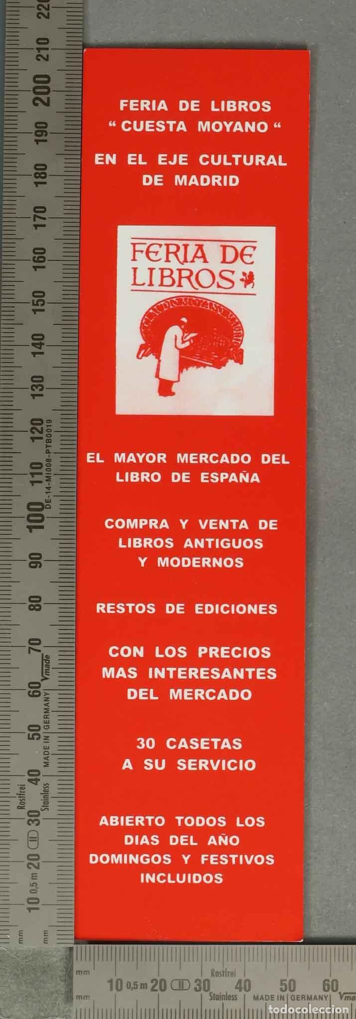 Coleccionismo Marcap&aacute;ginas: MARCAPAGINAS. Feria de Libros de la Cuesta Moyano - Eje Cultural de Madrid