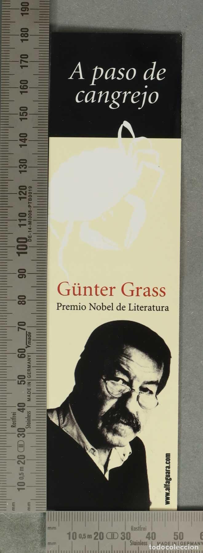 Coleccionismo Marcap&aacute;ginas: MARCAPAGINAS. A paso de cangrejo - G&uuml;nter Grass - Alfaguara