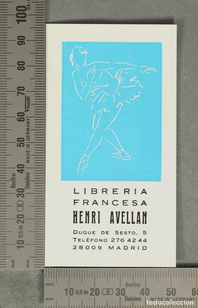 Coleccionismo Marcap&aacute;ginas: MARCAPAGINAS. Marcap&aacute;ginas publicitario de la Librer&iacute;a Francesa Ancienne Henri Avellan - Ilustraci&oacute;
