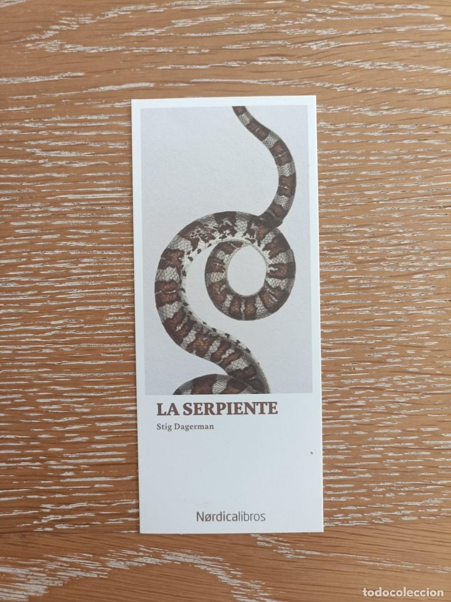 Coleccionismo Marcap&aacute;ginas: MARCAP&Aacute;GINAS - N&Oacute;RDICA LIBROS - LA SERPIENTE - STIG DAGERMAN