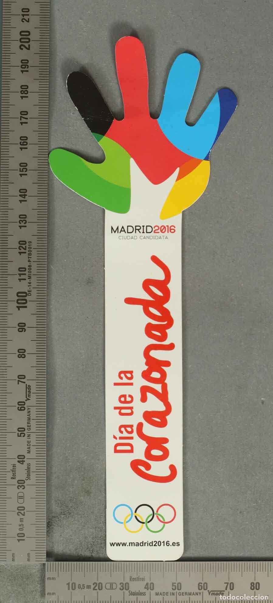 Coleccionismo Marcap&aacute;ginas: MARCAPAGINAS. Madrid - D&iacute;a de la Corazonada - Ciudad Candidata