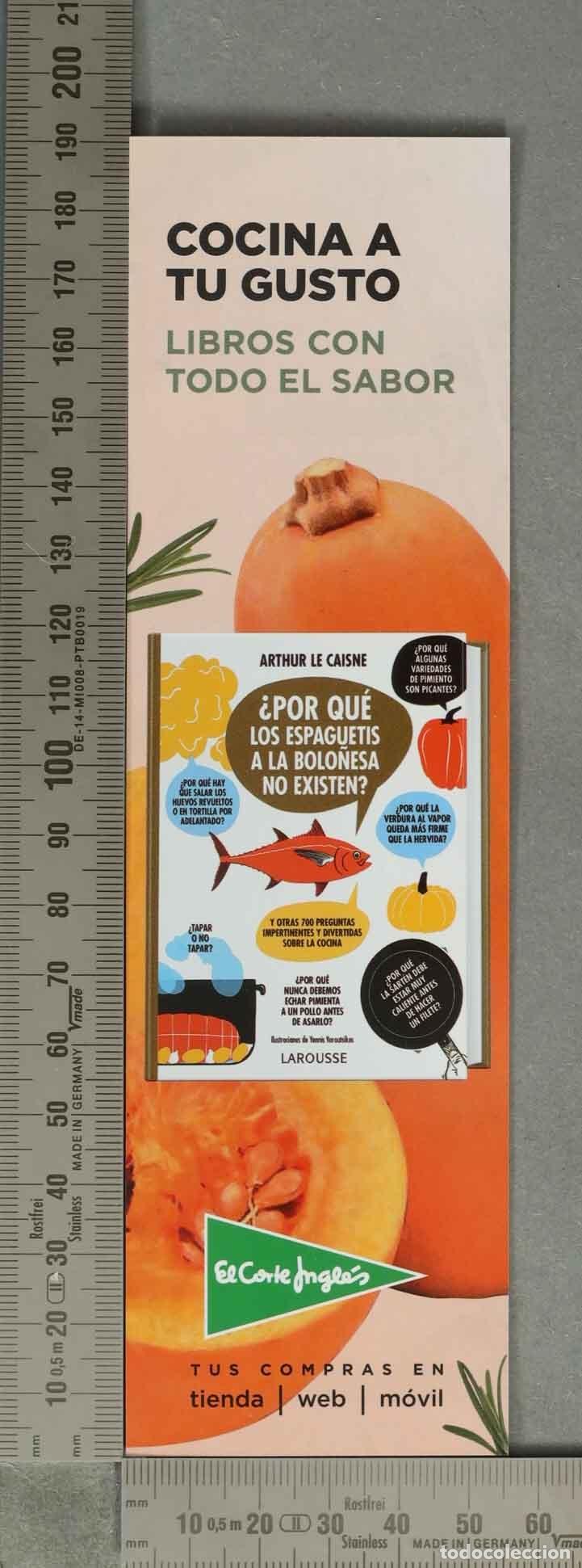 Coleccionismo Marcap&aacute;ginas: MARCAPAGINAS. Cocina a tu gusto - Libros con todo el sabor - Marcap&aacute;ginas - El Corte Ingl&eacute;s