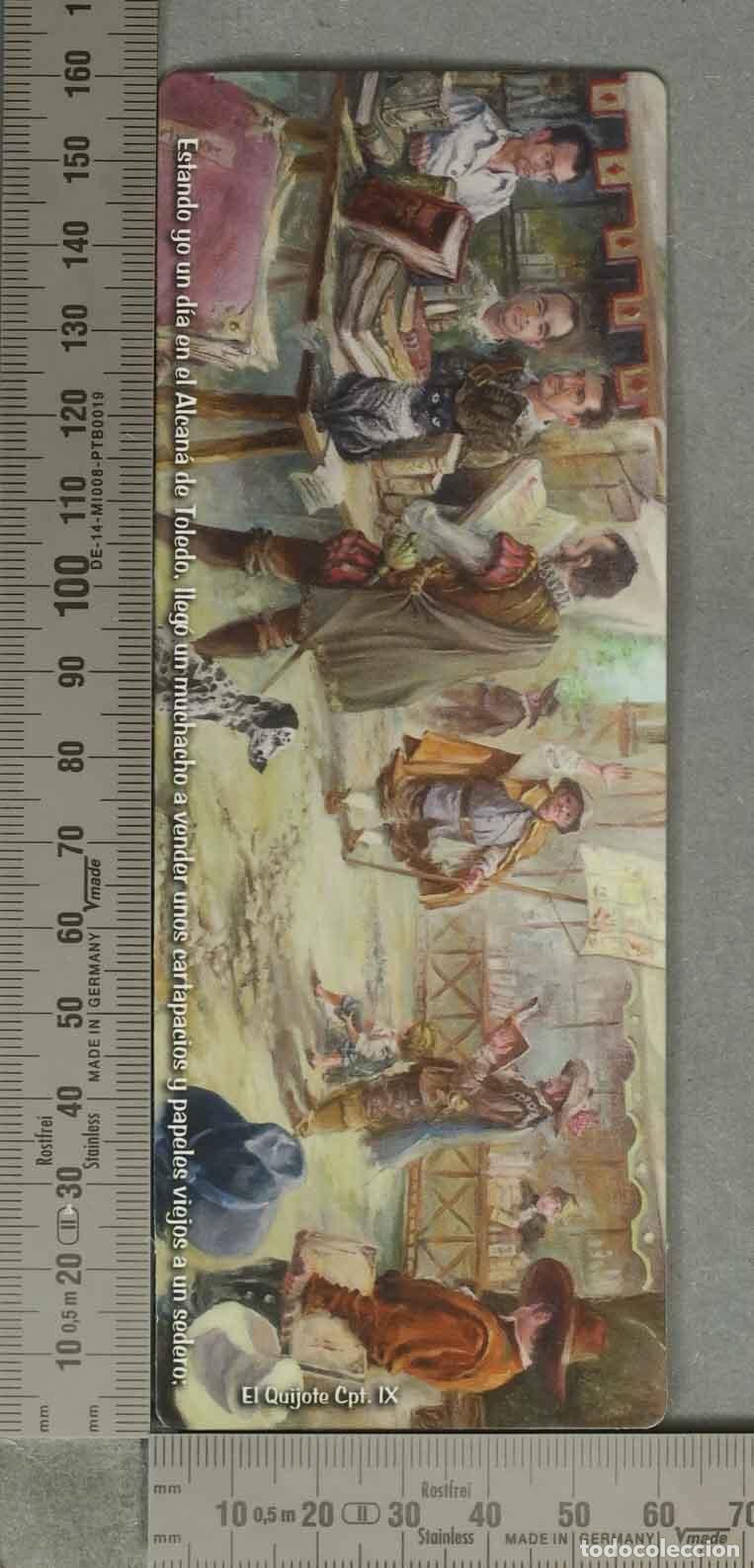 Coleccionismo Marcap&aacute;ginas: MARCAPAGINAS. Don Quijote de la Mancha - Alcan&aacute; de Toledo - Cap&iacute;tulo IX