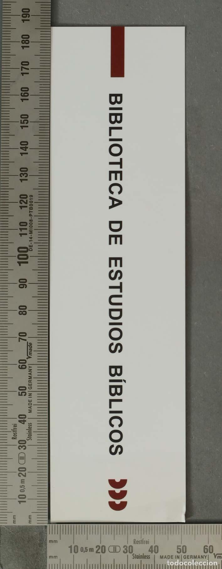 Collectionnisme Marque-pages: MARCAPAGINAS. Biblioteca de Estudios B&iacute;blicos - Ediciones S&iacute;gueme