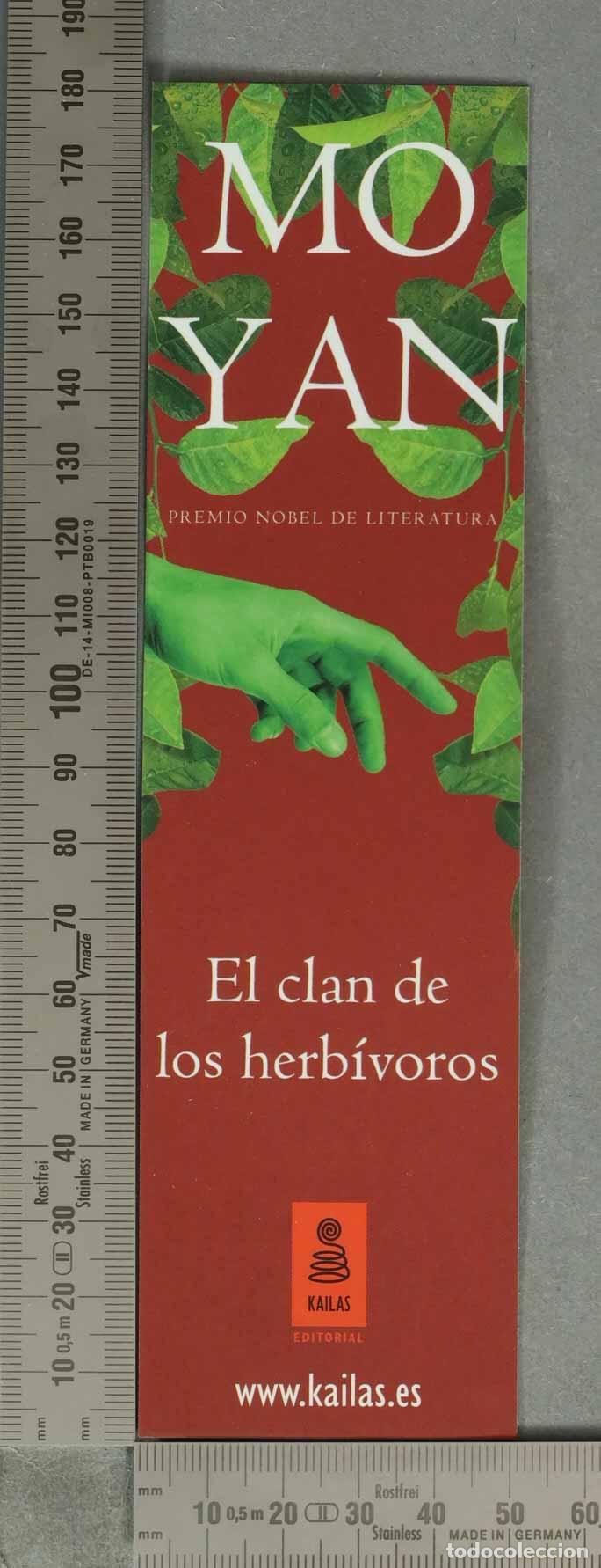 Collectables Bookmark: MARCAPAGINAS. El clan de los herb&iacute;voros - Mo Yan - Kailas Editorial