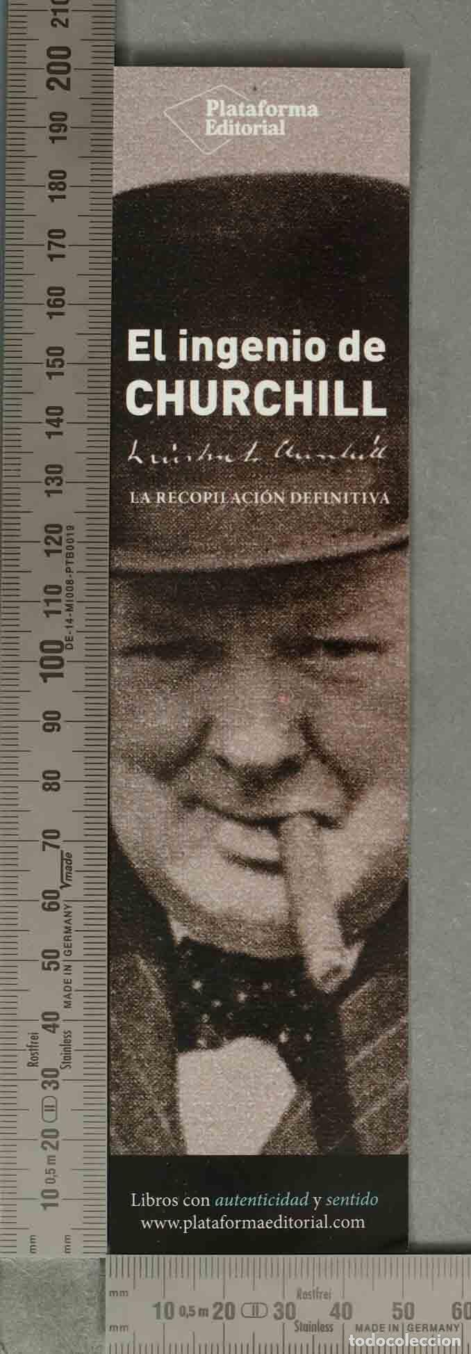 Coleccionismo Marcap&aacute;ginas: MARCAPAGINAS. El ingenio de Churchill: La recopilaci&oacute;n definitiva - Editorial Plataforma