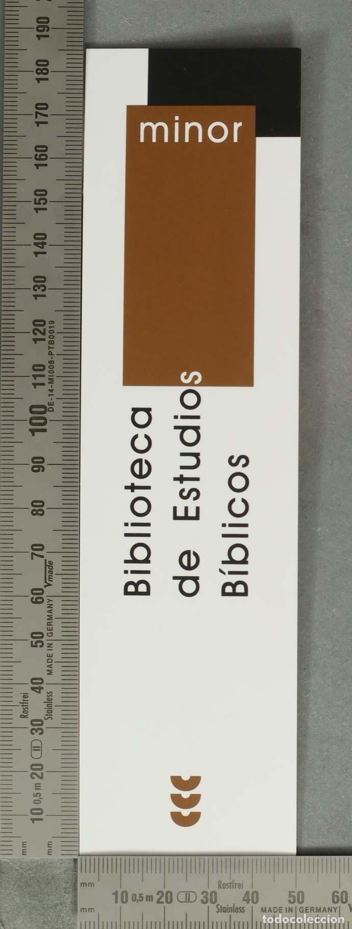 Coleccionismo Marcap&aacute;ginas: MARCAPAGINAS. Biblioteca de Estudios B&iacute;blicos minor - Ediciones S&iacute;gueme