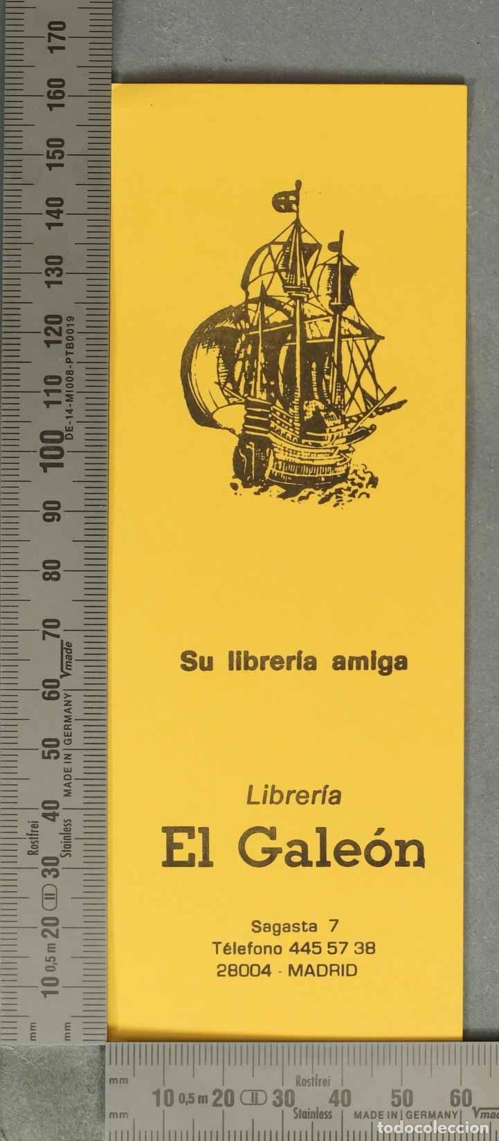 Coleccionismo Marcap&aacute;ginas: MARCAPAGINAS. Librer&iacute;a El Gale&oacute;n - Madrid