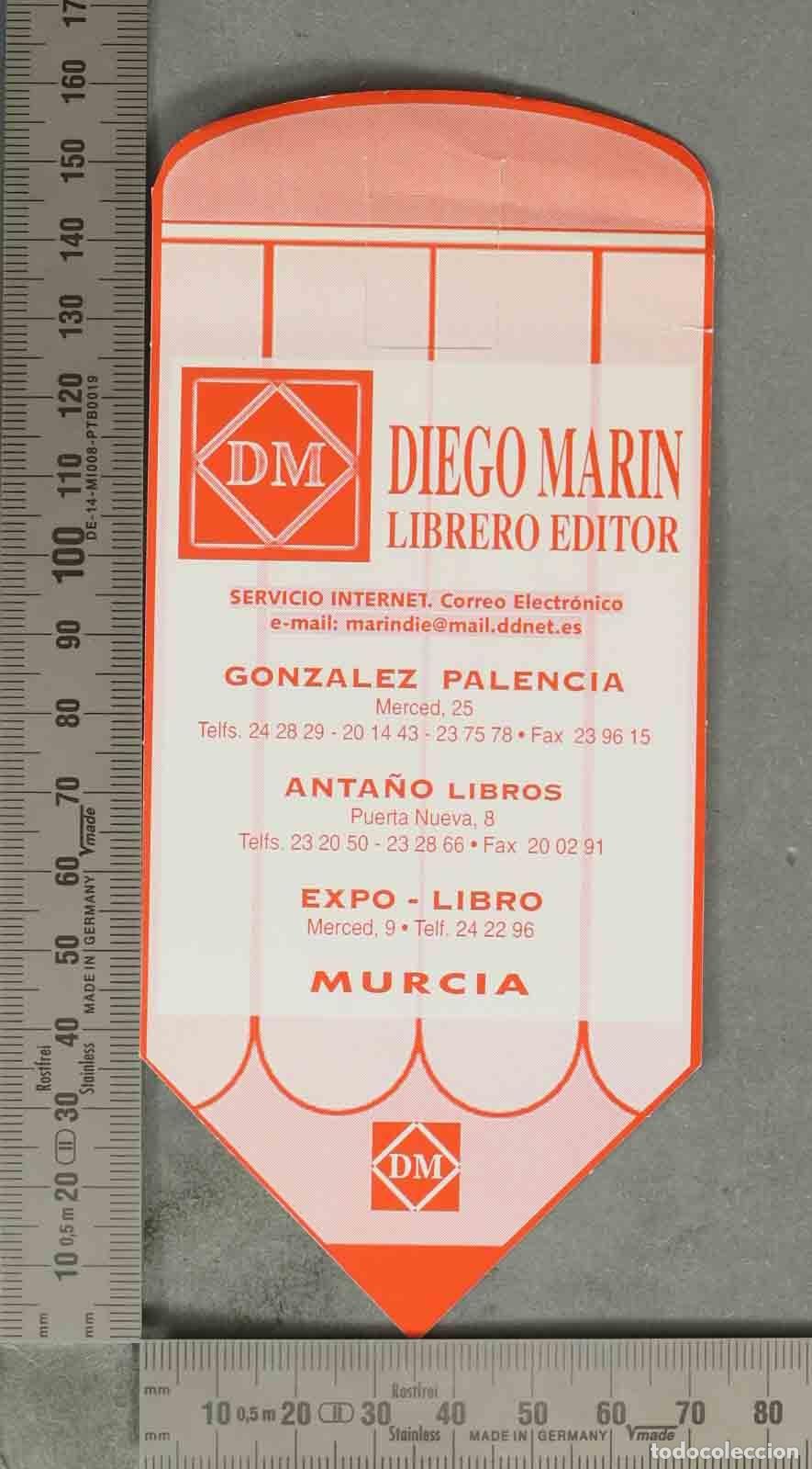 Coleccionismo Marcap&aacute;ginas: MARCAPAGINAS. Diego Mar&iacute;n Librero Editor - Murcia