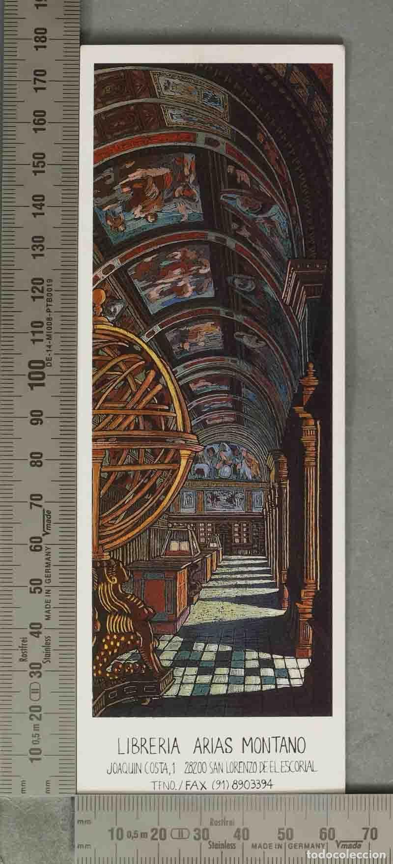 Coleccionismo Marcap&aacute;ginas: MARCAPAGINAS. Libreria Arias Montano - Real Biblioteca del Monasterio de San Lorenzo de El Escorial